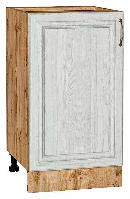 Шкаф нижний с 1-ой дверцей Шале White Dreamline Дуб Вотан 816*450*480