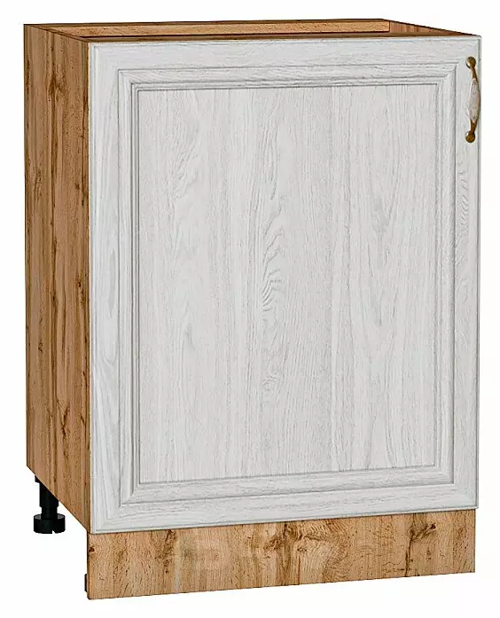 Шкаф нижний с 1-ой дверцей Шале White Dreamline Дуб Вотан 816*600*480