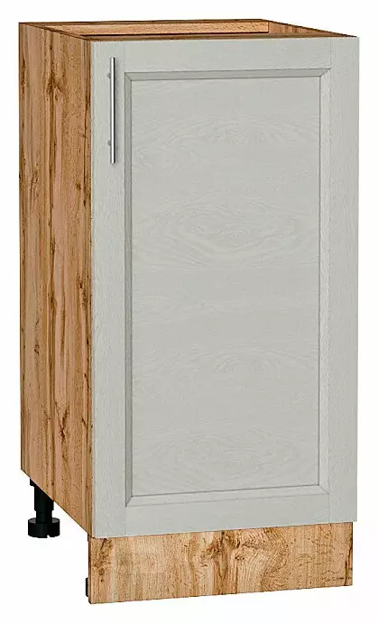 Шкаф нижний с 1-ой дверцей Сканди Cappuccino Softwood Дуб Вотан 816*400*480