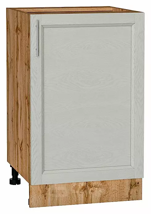 Шкаф нижний с 1-ой дверцей Сканди Cappuccino Softwood Дуб Вотан 816*500*480
