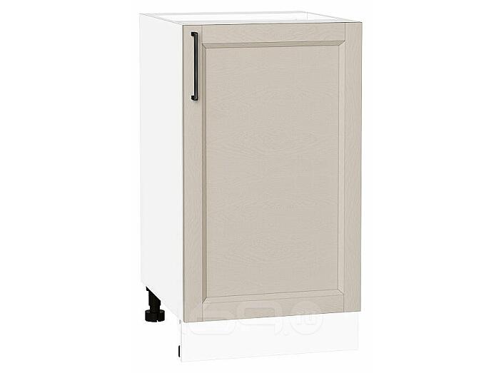 Шкаф нижний с 1-ой дверцей Сканди Cream Silkwood/Белый 816*450*480