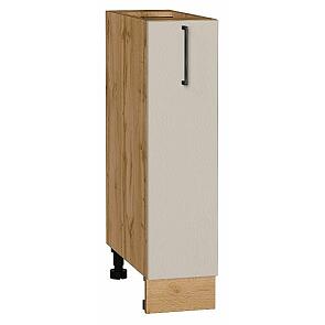 Шкаф нижний с 1-ой дверцей Сканди Cream Silkwood/Дуб Вотан 816*200*480