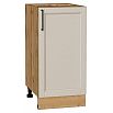 Шкаф нижний с 1-ой дверцей Сканди Cream Silkwood/Дуб Вотан 816*400*480