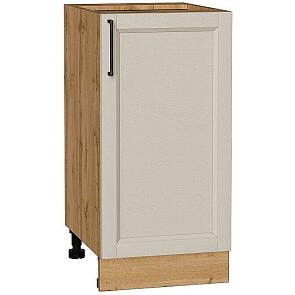 Шкаф нижний с 1-ой дверцей Сканди Cream Silkwood/Дуб Вотан 816*400*480