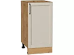 Шкаф нижний с 1-ой дверцей Сканди Cream Silkwood/Дуб Вотан 816*400*480