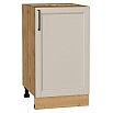 Шкаф нижний с 1-ой дверцей Сканди Cream Silkwood/Дуб Вотан 816*450*480