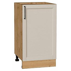 Шкаф нижний с 1-ой дверцей Сканди Cream Silkwood/Дуб Вотан 816*450*480