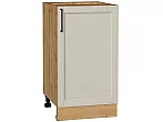 Шкаф нижний с 1-ой дверцей Сканди Cream Silkwood/Дуб Вотан 816*450*480