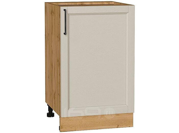 Шкаф нижний с 1-ой дверцей Сканди Cream Silkwood/Дуб Вотан 816*500*480