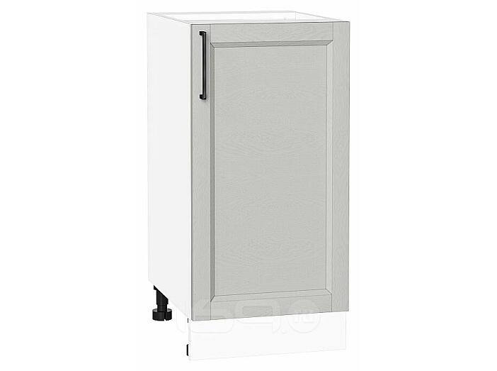 Шкаф нижний с 1-ой дверцей Сканди Grey Silkwood/Белый 816*400*480