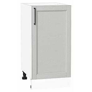 Шкаф нижний с 1-ой дверцей Сканди Grey Silkwood/Белый 816*400*480