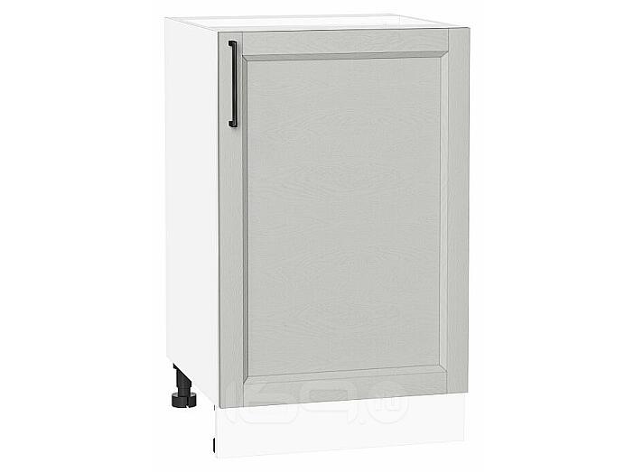 Шкаф нижний с 1-ой дверцей Сканди Grey Silkwood/Белый 816*500*480