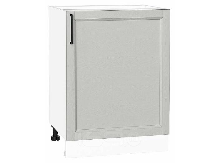 Шкаф нижний с 1-ой дверцей Сканди Grey Silkwood/Белый 816*600*480