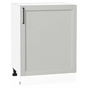 Шкаф нижний с 1-ой дверцей Сканди Grey Silkwood/Белый 816*600*480