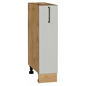 Шкаф нижний с 1-ой дверцей Сканди Grey Silkwood/Дуб Вотан 816*200*480