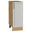 Шкаф нижний с 1-ой дверцей Сканди Grey Silkwood/Дуб Вотан 816*300*480