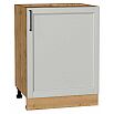Шкаф нижний с 1-ой дверцей Сканди Grey Silkwood/Дуб Вотан 816*600*480