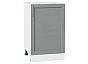 Шкаф нижний с 1-ой дверцей Сканди Grey Softwood Белый 816*500*480