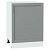 Шкаф нижний с 1-ой дверцей Сканди Grey Softwood Белый 816*600*480
