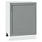 Шкаф нижний с 1-ой дверцей Сканди Grey Softwood Белый 816*600*480 Шкаф нижний с 1-ой дверцей Сканди Grey Softwood Белый 816*600*480