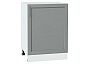 Шкаф нижний с 1-ой дверцей Сканди Grey Softwood Белый 816*600*480