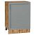 Шкаф нижний с 1-ой дверцей Сканди Grey Softwood Дуб Вотан 816*600*480