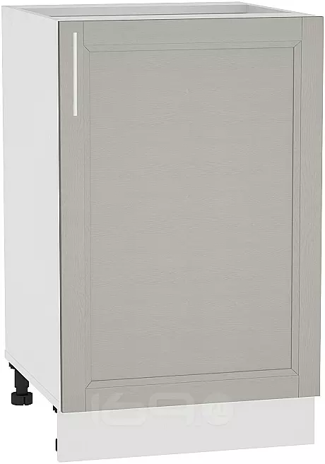 Шкаф нижний с 1-ой дверцей Сканди Н 500 Grey Softwood-Белый