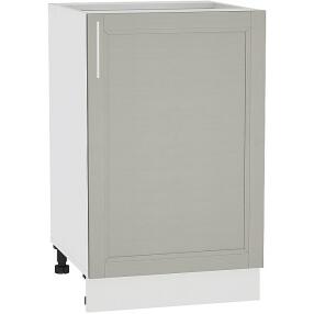 Шкаф нижний с 1-ой дверцей Сканди Н 600 Grey Softwood-Белый