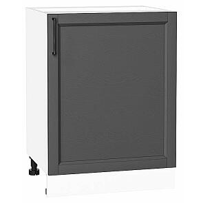 Шкаф нижний с 1-ой дверцей Сканди Stormy Silkwood/Белый 816*600*480