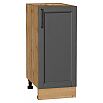 Шкаф нижний с 1-ой дверцей Сканди Stormy Silkwood/Дуб Вотан 816*350*480