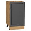 Шкаф нижний с 1-ой дверцей Сканди Stormy Silkwood/Дуб Вотан 816*450*480