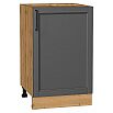Шкаф нижний с 1-ой дверцей Сканди Stormy Silkwood/Дуб Вотан 816*500*480