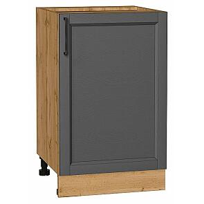 Шкаф нижний с 1-ой дверцей Сканди Stormy Silkwood/Дуб Вотан 816*500*480