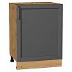 Шкаф нижний с 1-ой дверцей Сканди Stormy Silkwood/Дуб Вотан 816*600*480
