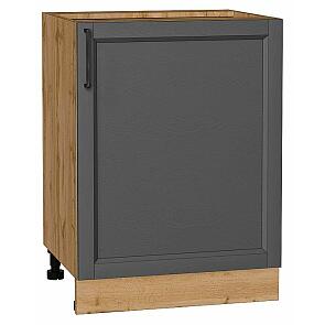 Шкаф нижний с 1-ой дверцей Сканди Stormy Silkwood/Дуб Вотан 816*600*480