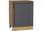 Шкаф нижний с 1-ой дверцей Сканди Stormy Silkwood/Дуб Вотан 816*600*480