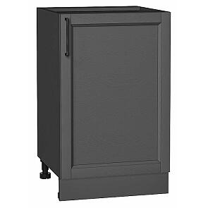 Шкаф нижний с 1-ой дверцей Сканди Stormy Silkwood/Graphite 816*500*480