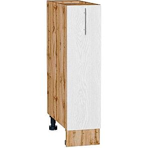Шкаф нижний с 1-ой дверцей Сканди White Silkwood/Дуб Вотан 816*200*480