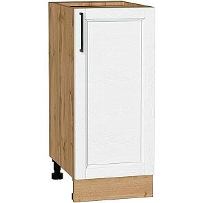 Шкаф нижний с 1-ой дверцей Сканди White Silkwood/Дуб Вотан 816*350*480
