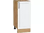 Шкаф нижний с 1-ой дверцей Сканди White Silkwood/Дуб Вотан 816*350*480