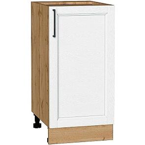 Шкаф нижний с 1-ой дверцей Сканди White Silkwood/Дуб Вотан 816*400*480
