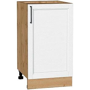 Шкаф нижний с 1-ой дверцей Сканди White Silkwood/Дуб Вотан 816*450*480