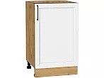 Шкаф нижний с 1-ой дверцей Сканди White Silkwood/Дуб Вотан 816*500*480