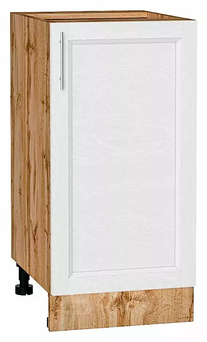 Шкаф нижний с 1-ой дверцей Сканди White Softwood Дуб Вотан 816*400*480