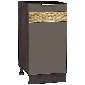 Шкаф нижний с 1-ой дверцей Терра DL Н 400 Смоки Софт-Венге