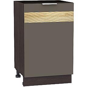 Шкаф нижний с 1-ой дверцей Терра DL Н 500 Смоки Софт-Венге