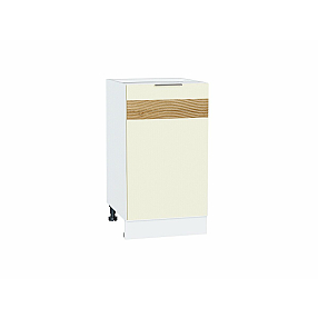 Шкаф нижний с 1-ой дверцей Терра DL Ваниль софт Белый 816*450*478