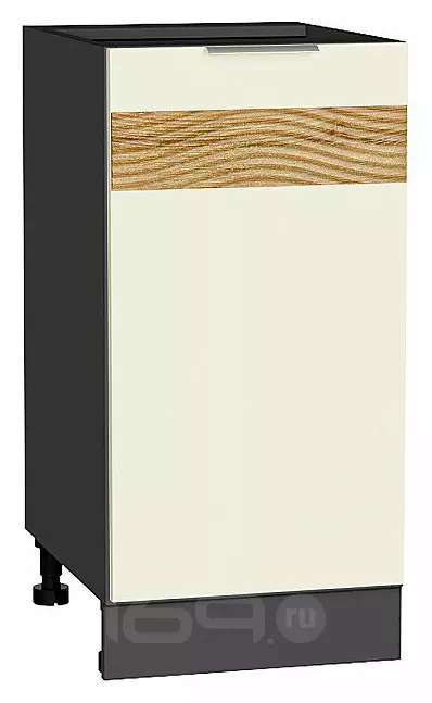 Шкаф нижний с 1-ой дверцей Терра DL Ваниль софт Graphite 816*400*478