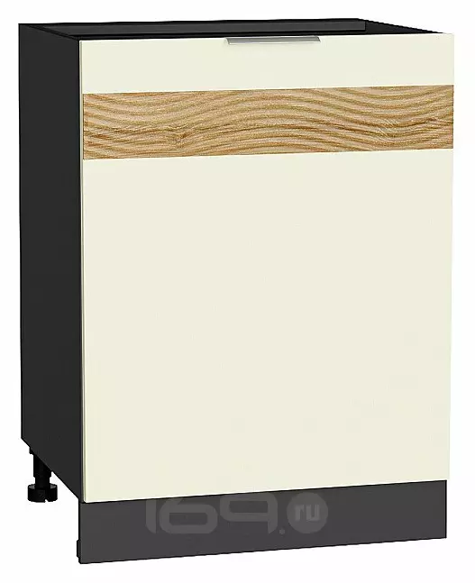 Шкаф нижний с 1-ой дверцей Терра DL Ваниль софт Graphite 816*600*478