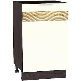 Шкаф нижний с 1-ой дверцей Терра DR Н 500 Ваниль Софт-Венге